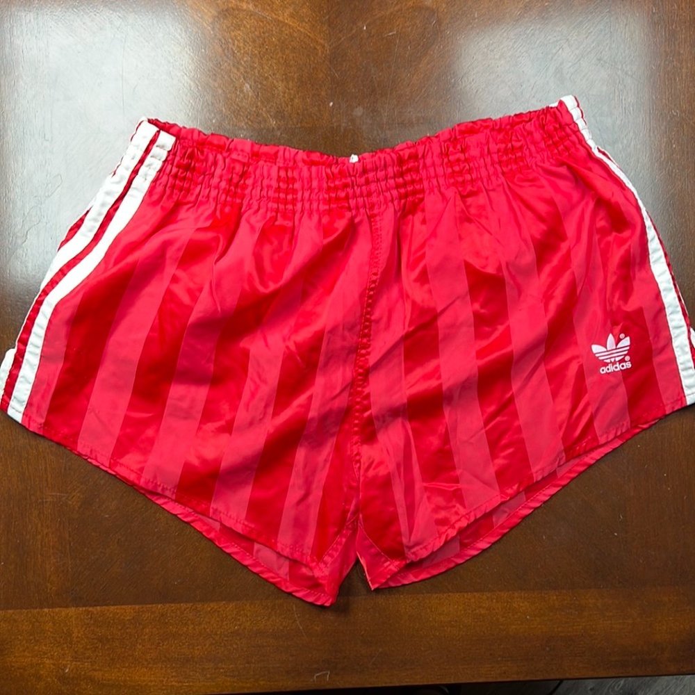 Vintage Red Adidas Soccer Shorts